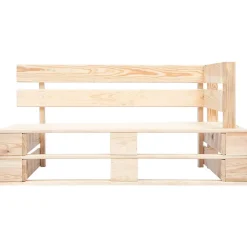 Banc de jardin meuble de patio bois Helloshop26