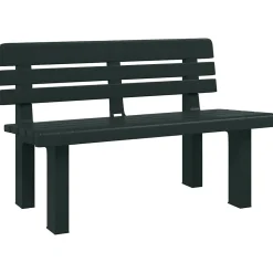 Banc de jardin vert 110x52x71 cm polypropylène vidaXL