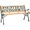 Banc en fonte verte et bois de sapin - Bois - 122 x 54 x 73 cm
