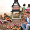 Barbecue à charbon Prometeo en béton allégé sarom