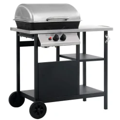Barbecue à gaz et compartiments (92x53x96 cm  - Multicolore)