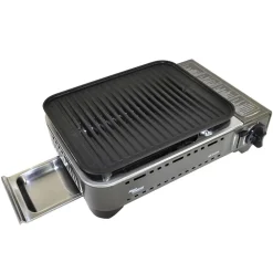 Barbecue à gaz Portable Grill 1780W + 8 Cartouches Gaz Butane Allumage Piezo + Mallette Camping ALPEN