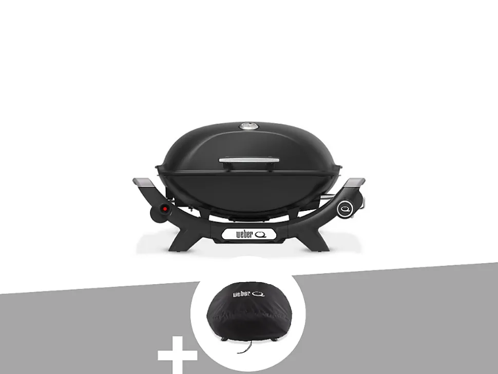 Barbecue à gaz Q 2100N noir + Housse - Weber