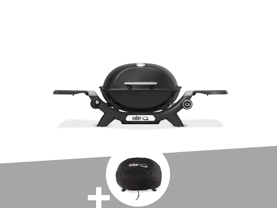 Barbecue à gaz Q 1200N noir + Housse - Weber