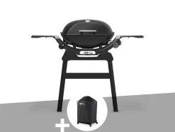 Barbecue à gaz Q 2200N noir avec pied + Housse - Weber