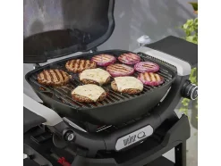 Barbecue à gaz Q 1200N noir avec pied + Housse + Spatule - Weber