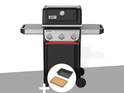Barbecue à gaz Spirit E-310 + Bac et planche à découper - Weber