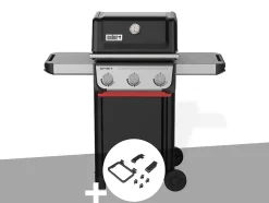 Barbecue à gaz Spirit E-310 + Set d'accessoires clipsables - Weber