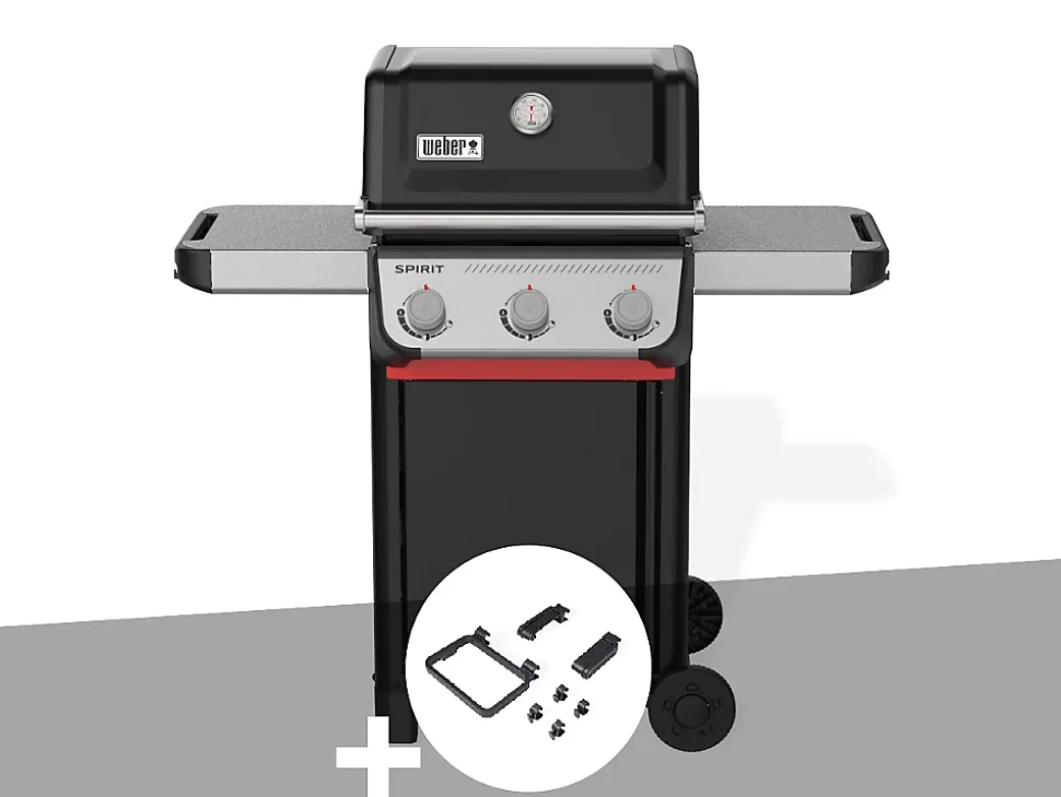 Barbecue à gaz Spirit E-310 + Set d'accessoires clipsables - Weber