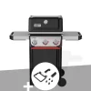 Barbecue à gaz Spirit E-325 + Set d'accessoires clipsables Weber Works - Weber