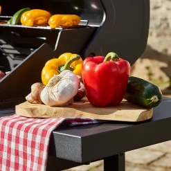 Barbecue à gaz SPRING II 3 Feux Surface de cuisson mixte en Fonte émaillée