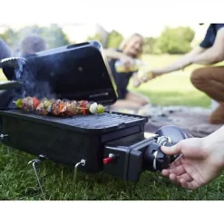 Barbecue a gaz - WEBER - Go-Anywhere - Cuve et couvercle en acier émaillé - Brûleur inox