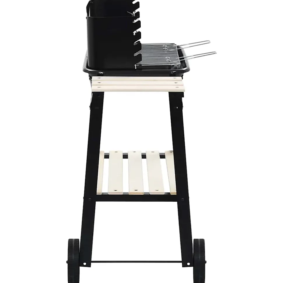 Barbecue au charbon de bois avec roulettes vidaXL