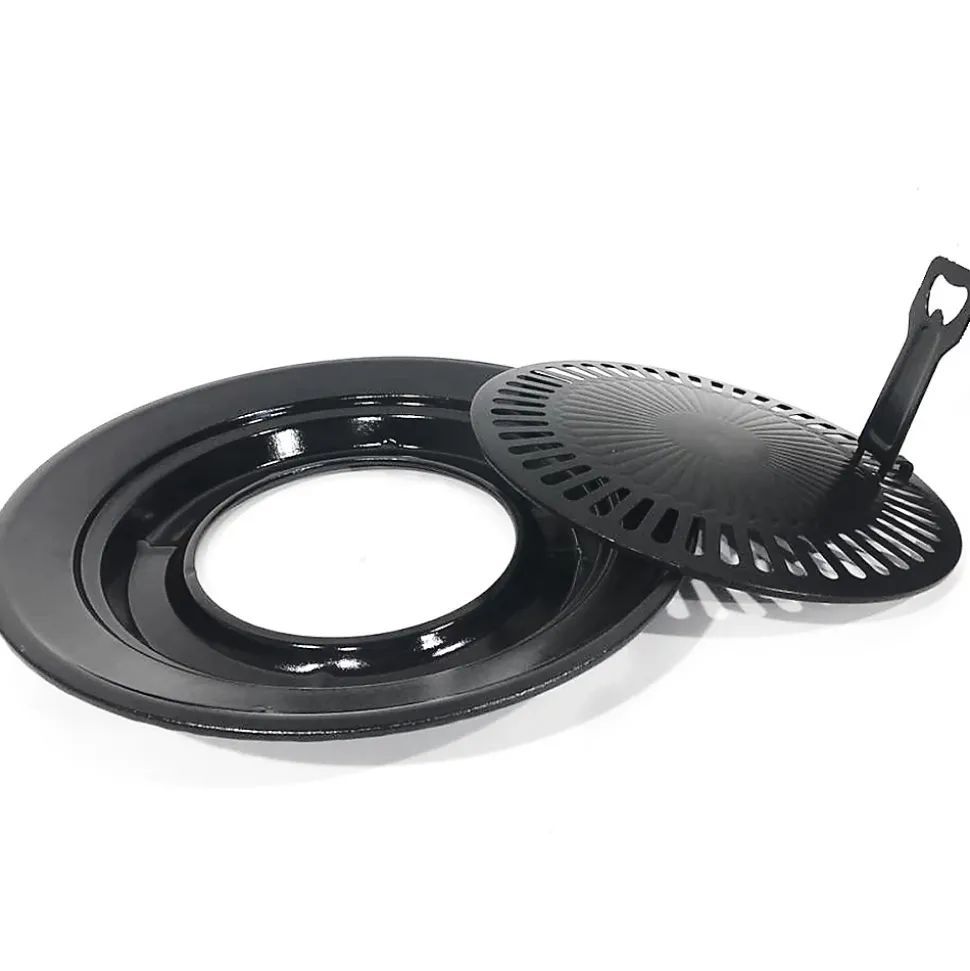 Barbecue gaz Grill 2en1 Réchaud gaz piézo 2200 W + 8 cartouches gaz butane KEMPER
