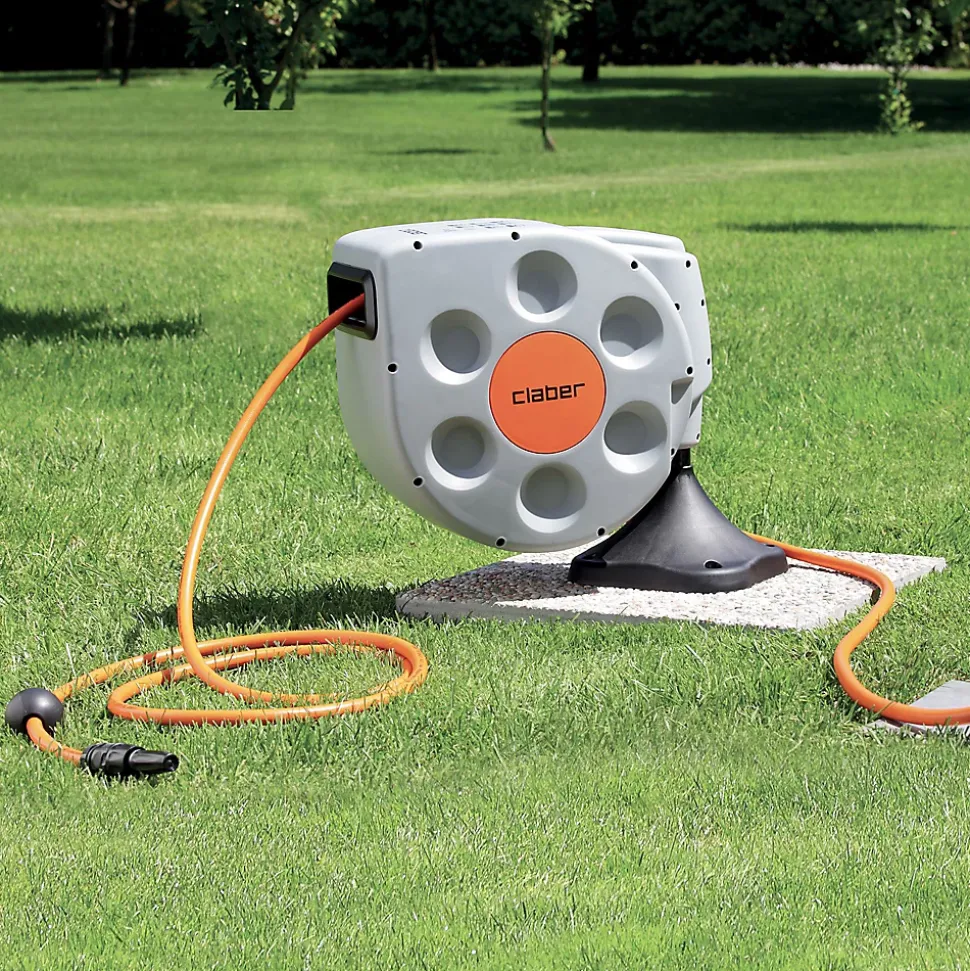 Base de fixation au sol pour dévidoir automatique Claber Rotoroll Evolution