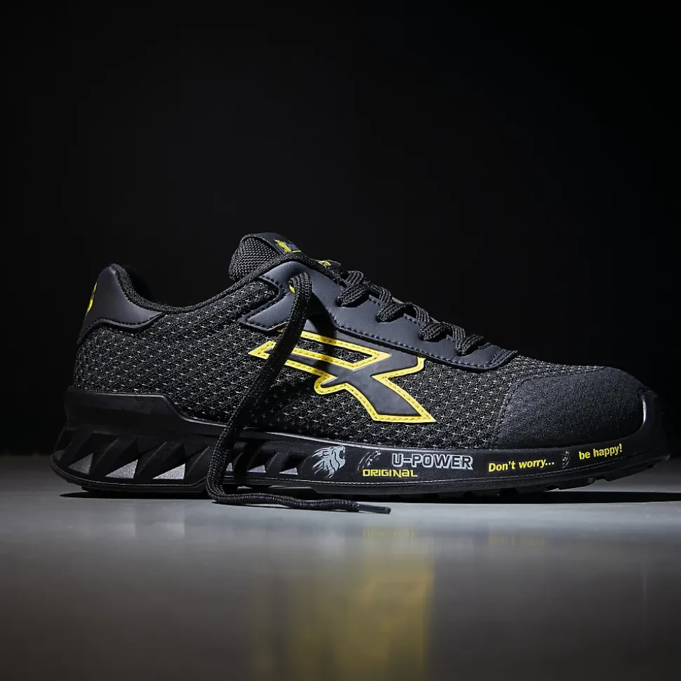 Baskets de sécurité légères U-POWER MATT S3 SRC ESD Noir / Jaune 45
