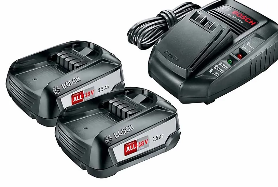 Batterie Bosch Starter-Set 18V - 2x2.5Ah + chargeur AL 1830 CV
