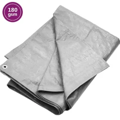 Bâche 180 g m² 4x4 m Gris PEHD