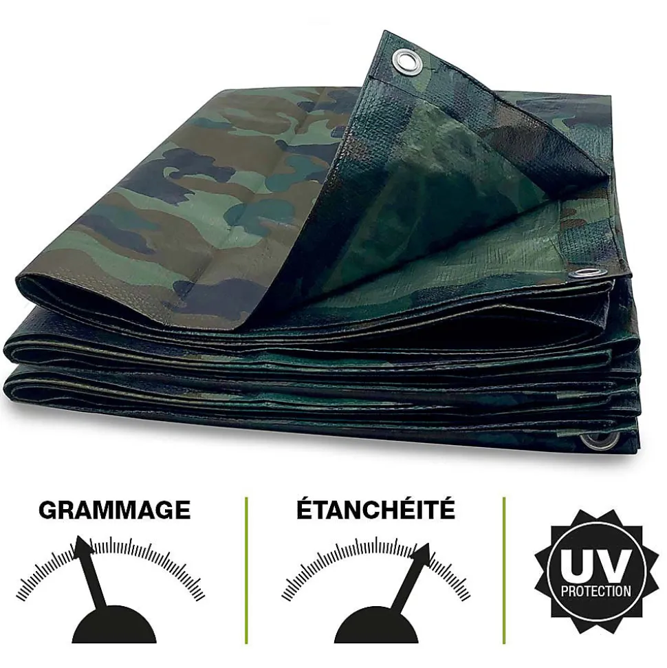 Bâche camouflage militaire 130g/m2