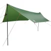 Bâche de camping vert 460x305x210 cm imperméable vidaXL