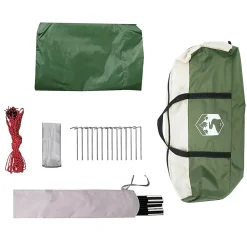 Bâche de camping vert 460x305x210 cm imperméable vidaXL