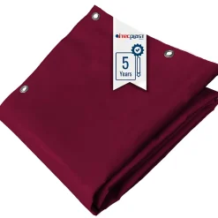 Bâche pour Carport 4x6 m Rouge Bordeaux - Garantie 5 ans TECPLAST - LP506CP - Toile PVC étanche pour abri de voiture