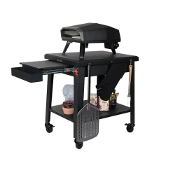 BELDEKO Table à roulettes extérieur pour four à pizza et BBQ