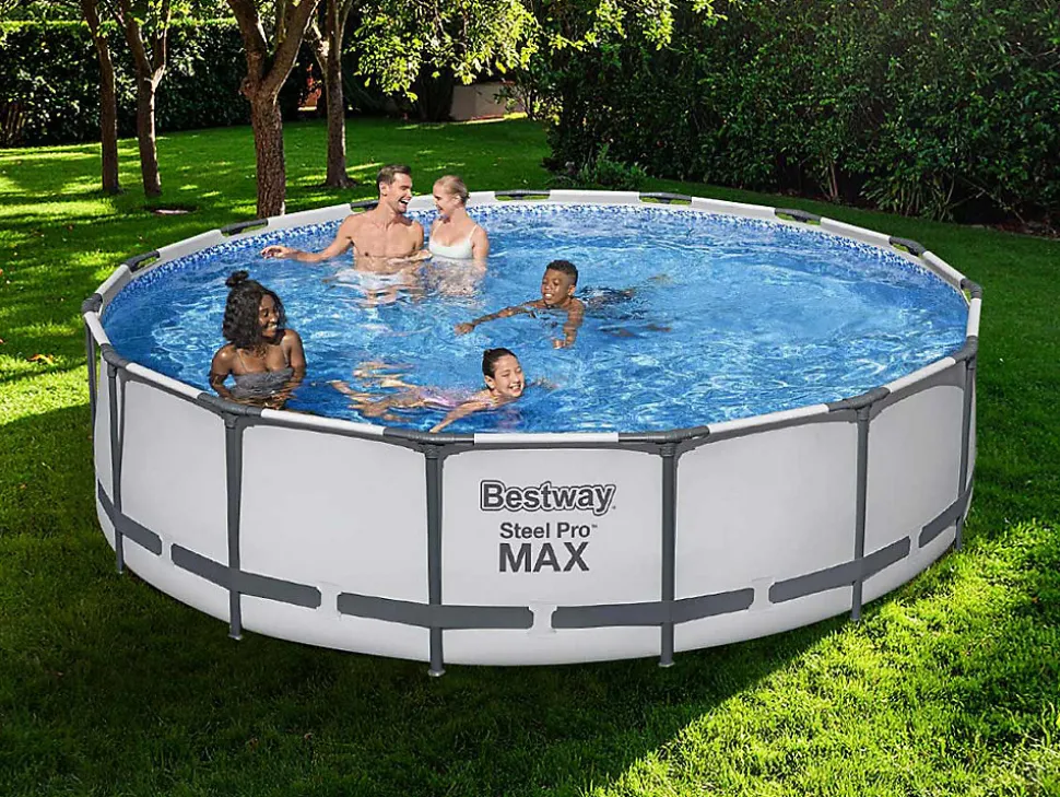Bestway Piscine hors sol - Ronde - Steel Pro Max - 457 x 107 cm