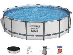 Bestway Piscine hors sol - Ronde - Steel Pro Max - 457 x 107 cm
