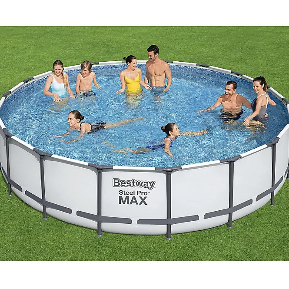Bestway Piscine hors sol - Ronde - Steel Pro Max - 549 x 122cm