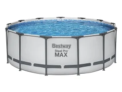 Bestway Piscine hors sol ronde Steel Pro Max 396 x 122 cm avec filtre à cartouche