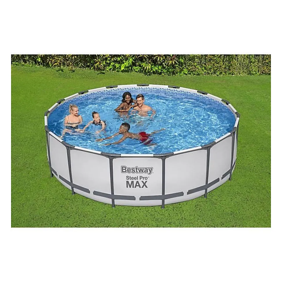Bestway Piscine hors sol ronde Steel Pro Max 457 x 122 cm avec filtre à cartouche