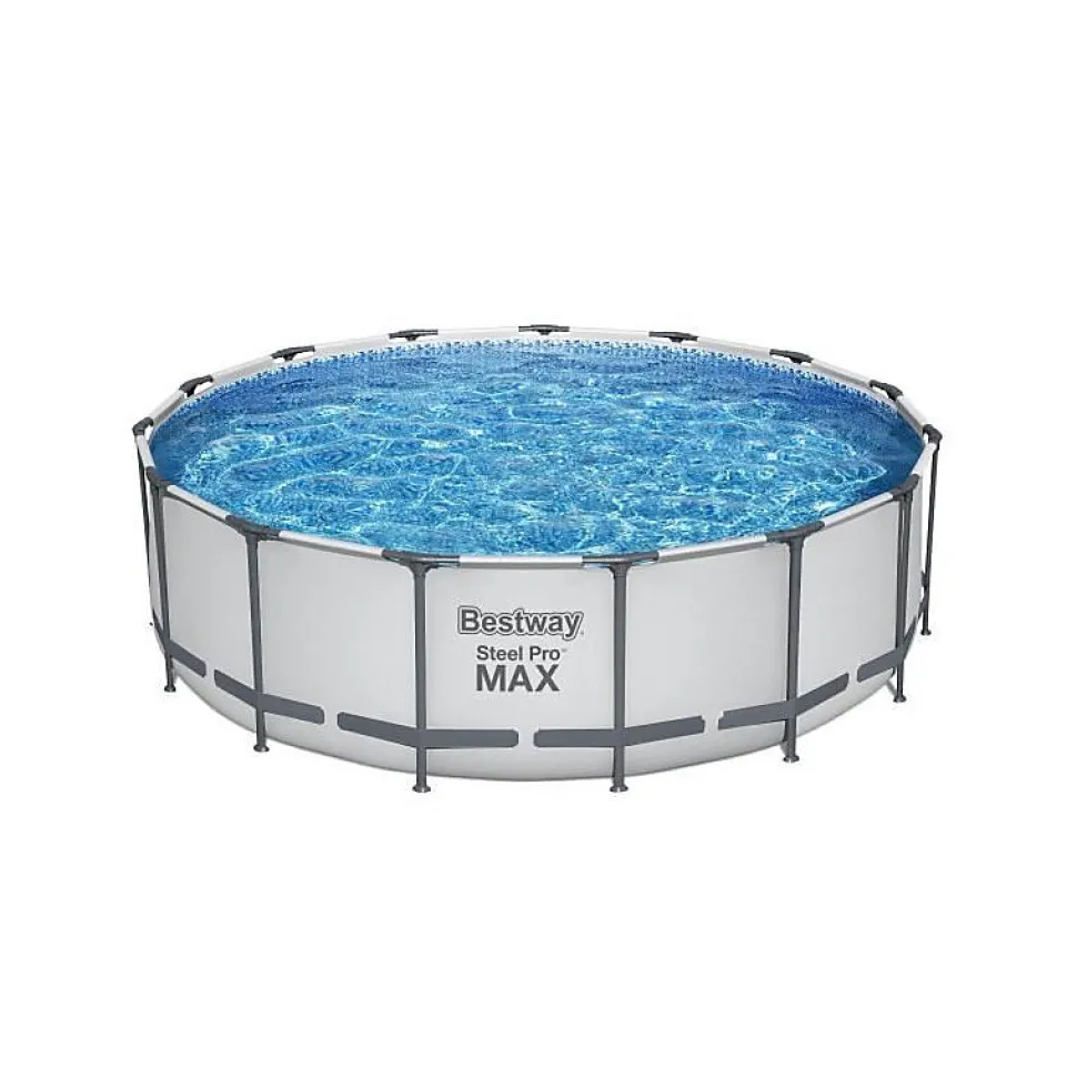 Bestway Piscine hors sol ronde Steel Pro Max 457 x 122 cm avec filtre à cartouche