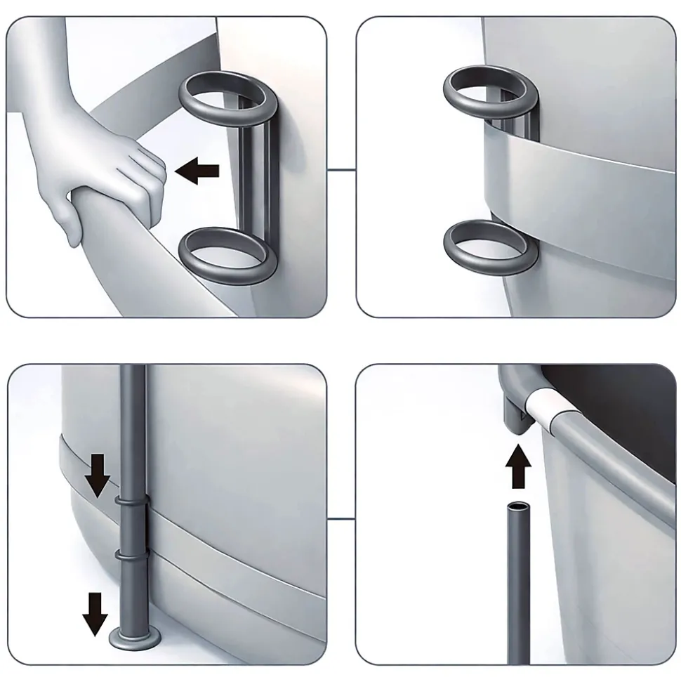 Bestway Piscine hors sol ronde Steel Pro Max 457 x 122 cm avec filtre à cartouche