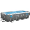 Bestway Piscine hors sol - Rectangulaire - Steel Pro Max - Splashview - 488 x 244 x 122 cm