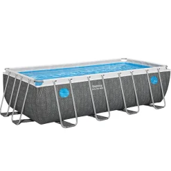 Bestway Piscine hors sol - Rectangulaire - Steel Pro Max - Splashview - 488 x 244 x 122 cm
