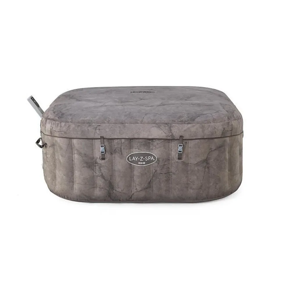 Bestway Spa gonflable carré Lay-Z-Spa Rome Smart AirJet EnergySense avec WiFi 4-6 personnes