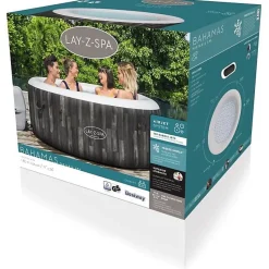 Bestway Spa gonflable rond Lay-Z-Spa Bahamas AirJet 2-4 personnes
