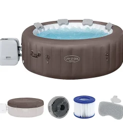 Bestway Spa gonflable rond Lay-Z-Spa Dominica Smart HydroJet Wifi 4-6 personnes