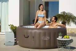 Bestway Spa gonflable rond Lay-Z-Spa Dominica Smart HydroJet Wifi 4-6 personnes