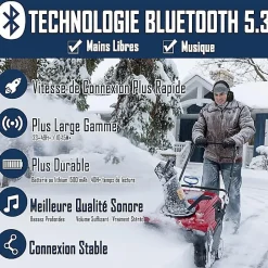 Bluetooth Casque Anti Bruit, Musique Protection Auditive Rechargeable avec Sac Transport, Cache-Oreilles de Protection pour Tonte