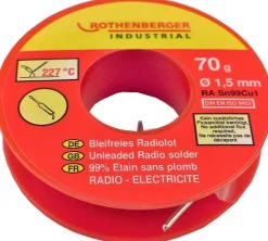 Bobine d'étain 70 g, Ø 1,5 mm Rothenberger
