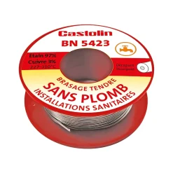 Bobine d'étain spéciale plomberie Castolin ø2 mm, 100g