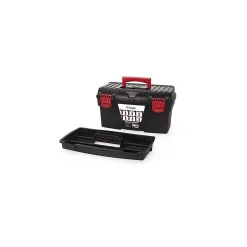 Boite à outils 18" 430 x 260 x 226 mm Mallette de bricolage avec Plateau amovible porte pièces ITOOLS