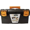 Boite à outils 16" Mallette de bricolage 410 x 209 x 195 mm 2 organiseurs et porte outils Amovible VITO