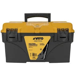 Boite à outils vide 18" 43.2 x 25 x 23.8 cm - Caisse à outils 3 organiseurs et porte outils Amovible VITO