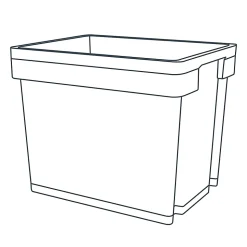 Boite en plastique Xago transparent 68 L (XL)