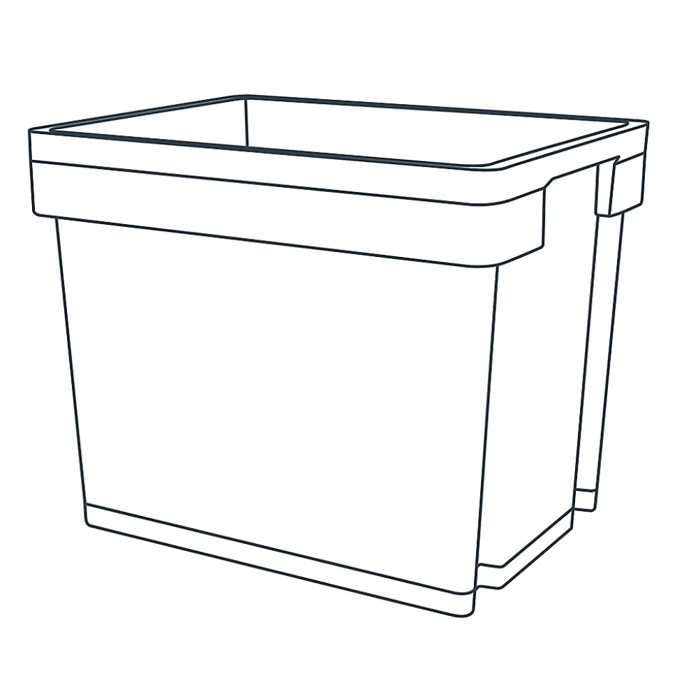 Boite en plastique Xago transparent 68 L (XL)