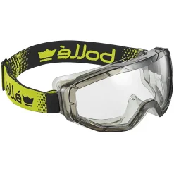 Bollé GLOBE GLOBEN10W - Lunettes-masque transparent aéré, monture légèrement translucide, vision panoramique (pack 35)