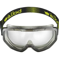 Bollé GLOBE GLOBEN10W - Lunettes-masque transparent aéré, monture légèrement translucide, vision panoramique (pack 35)